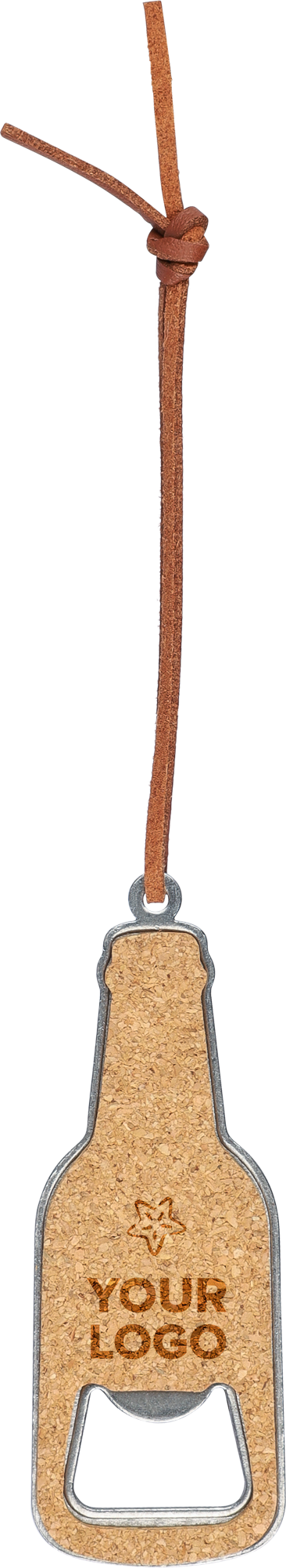 Picture of Cork bottle opener keyring