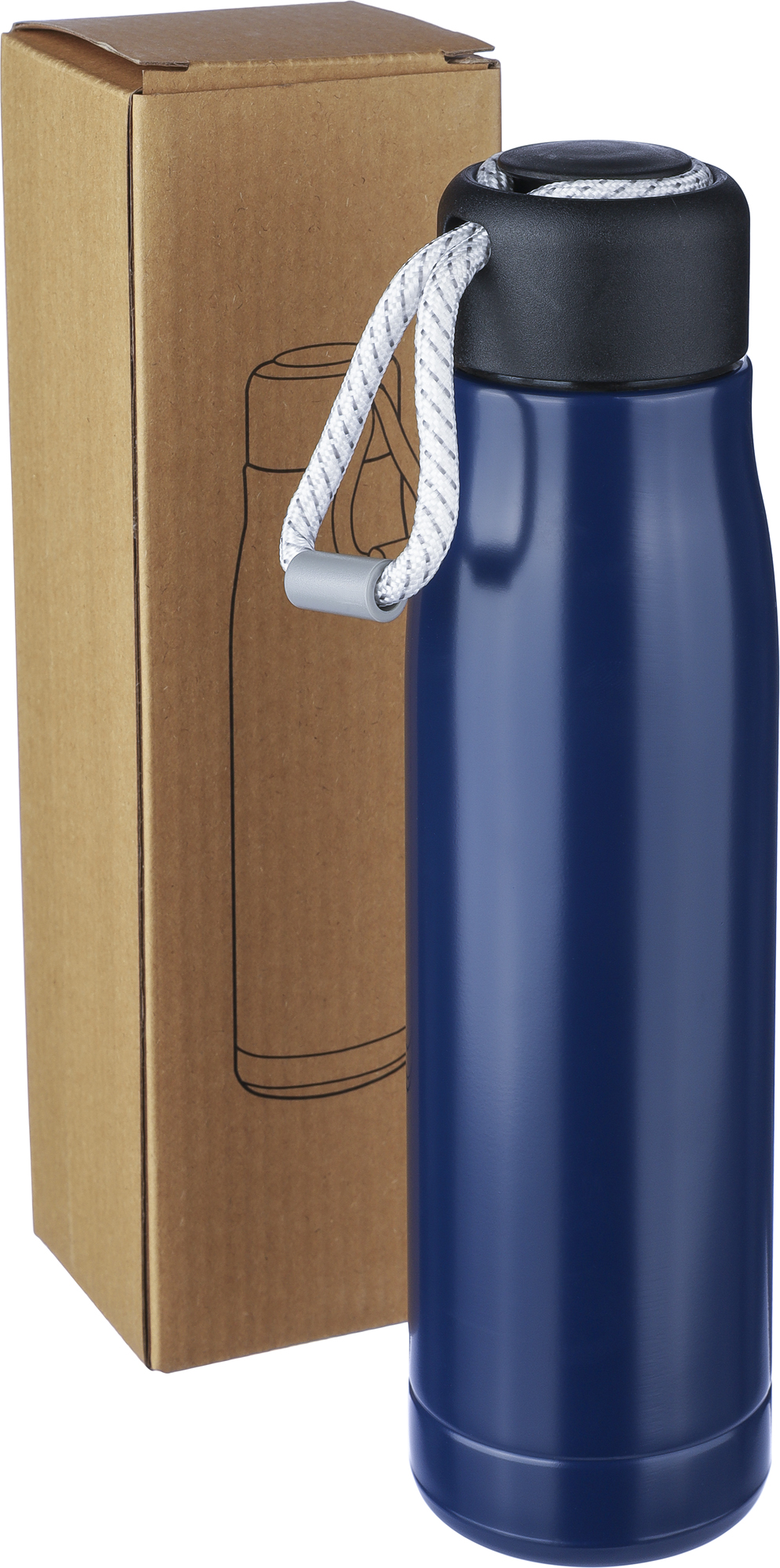 Picture of Recycled stainless steel double walled bottle (500ml)