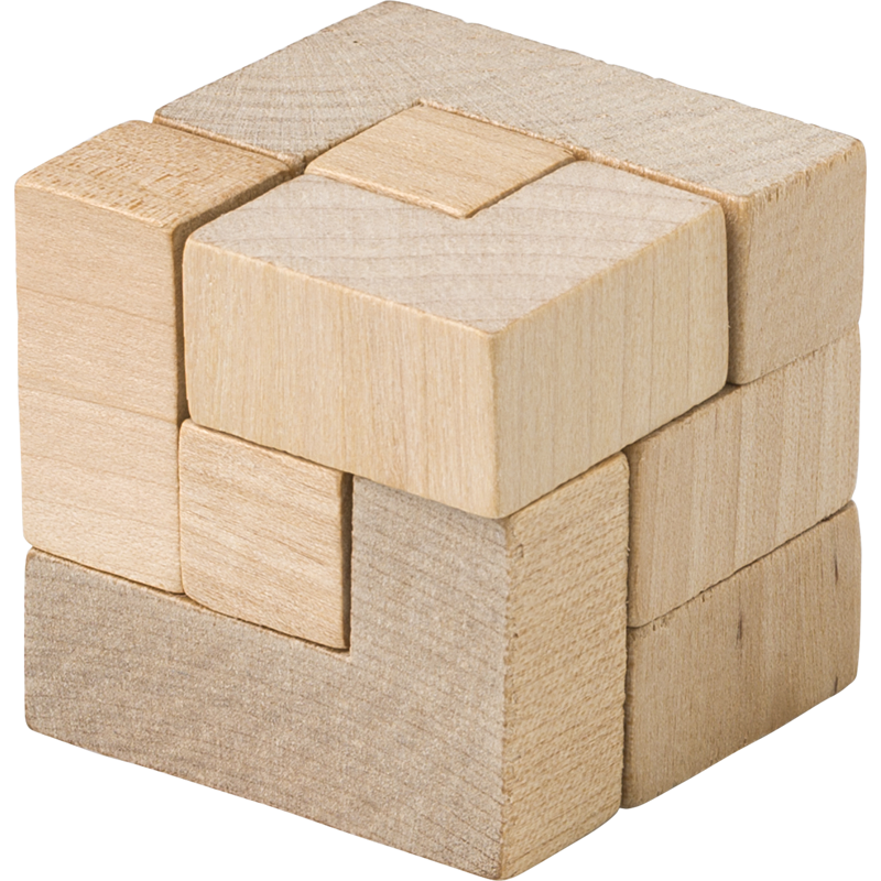 Wooden cube puzzle 749996_011 (Brown)