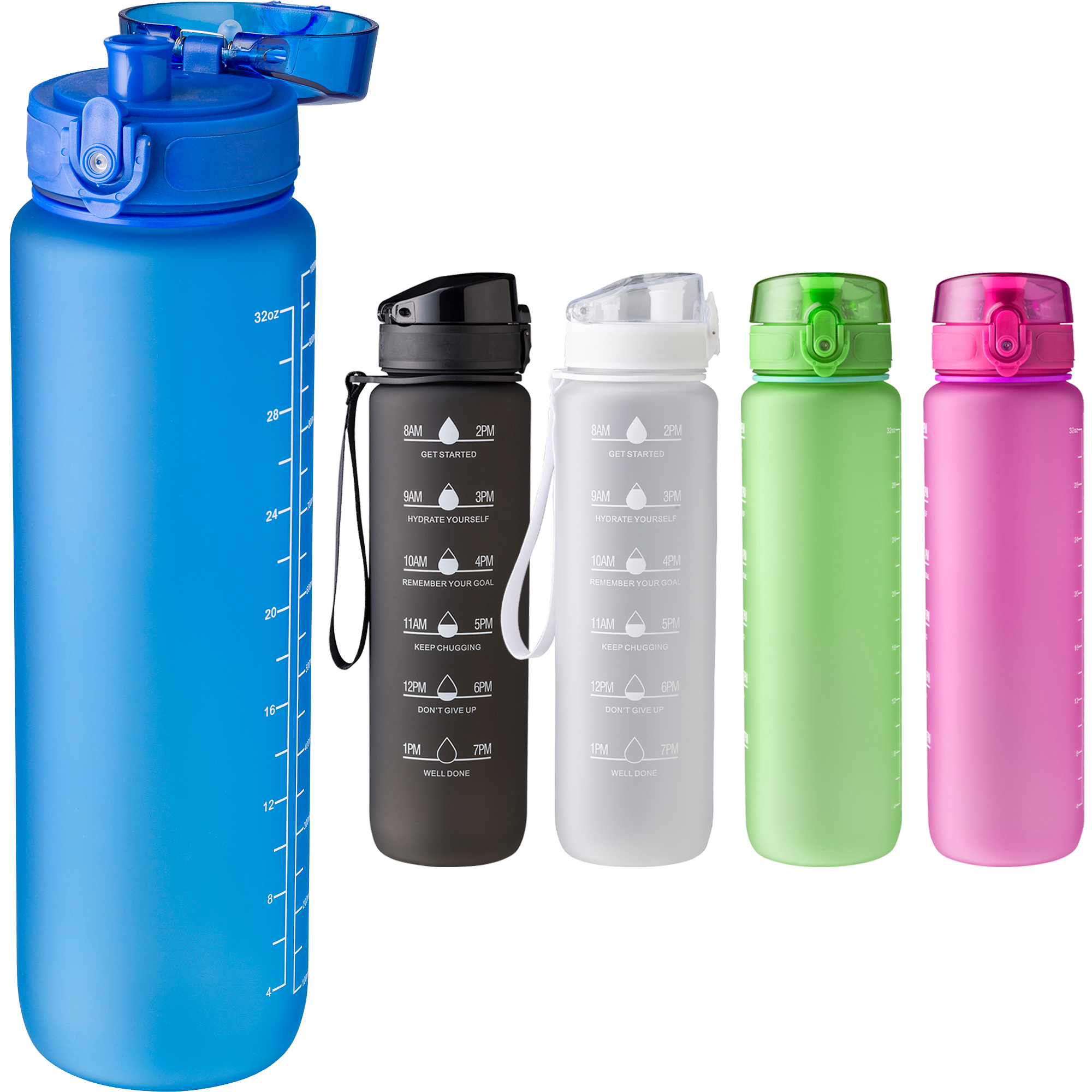 Picture of RPET bottle with time markings (1000ml)