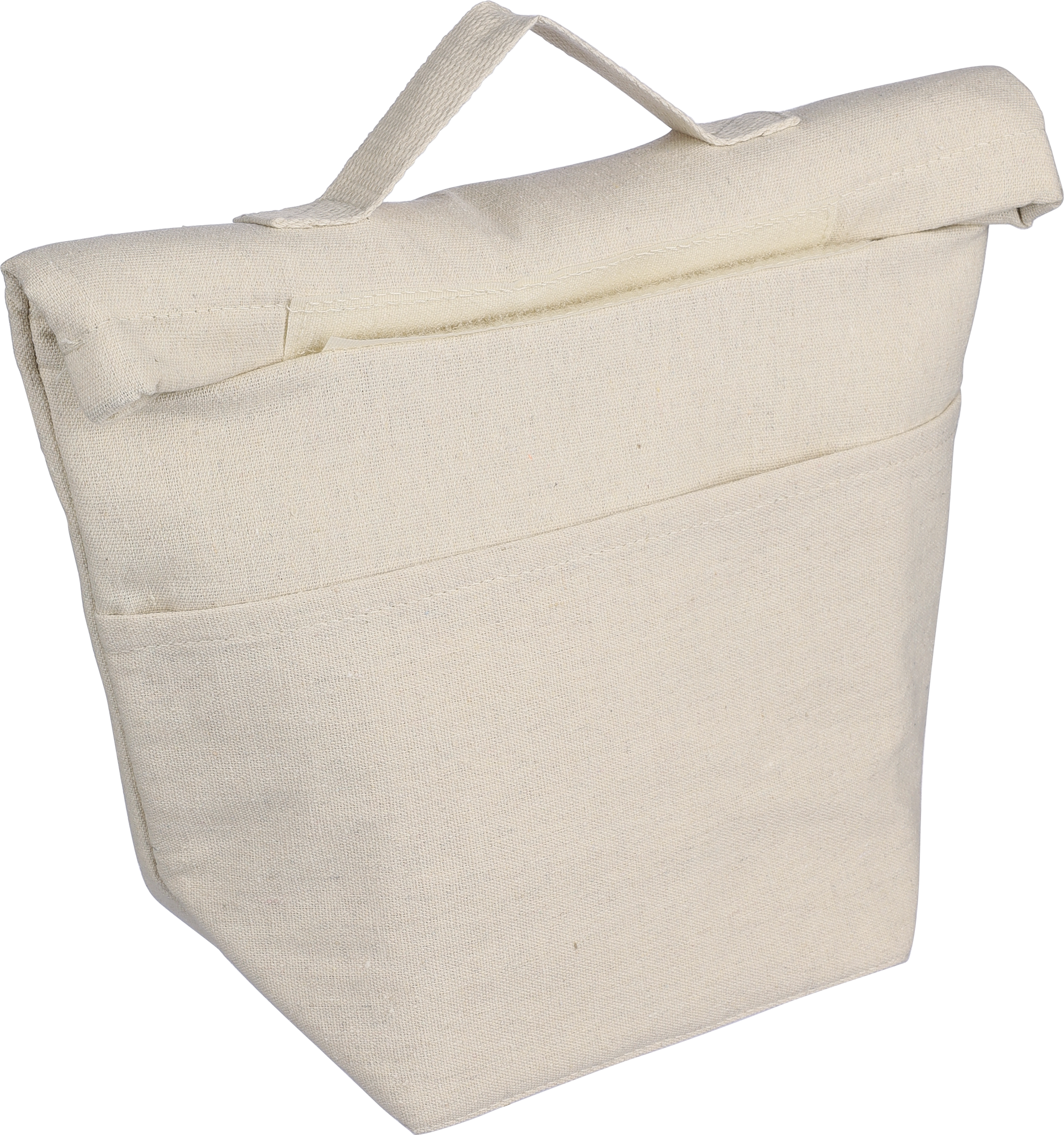 Picture of Recycled cotton rolltop cooler bag (220gsm/6.49oz)