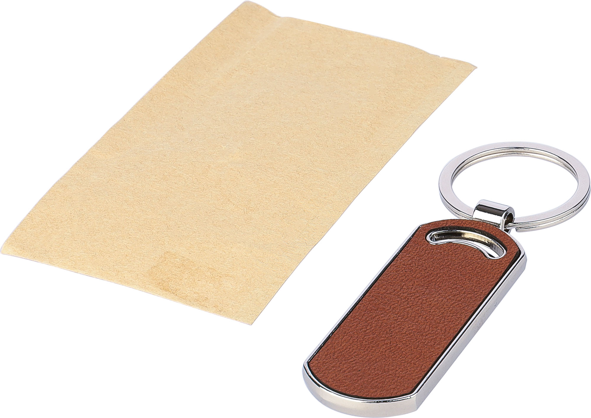 Picture of Recycled leather keyring