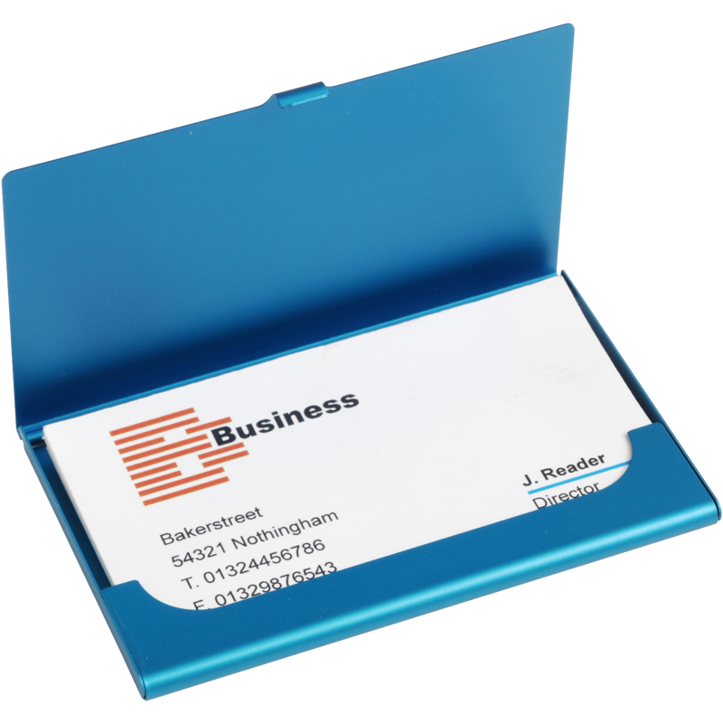 Aluminium card holder 8766_018 (Light blue)