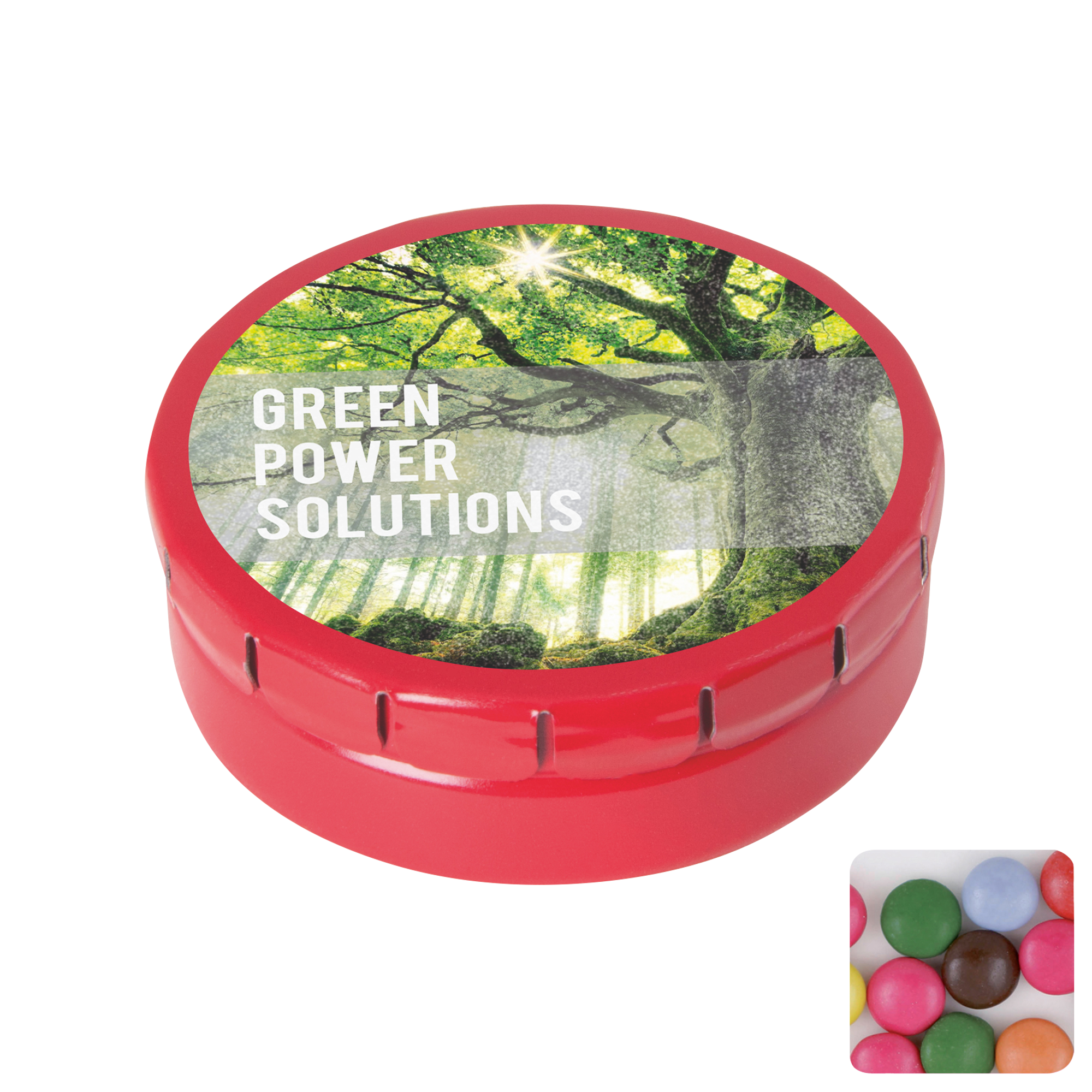 Picture of Round click tin with choco's