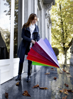 Rainbow polyester umbrella 4058_lif
