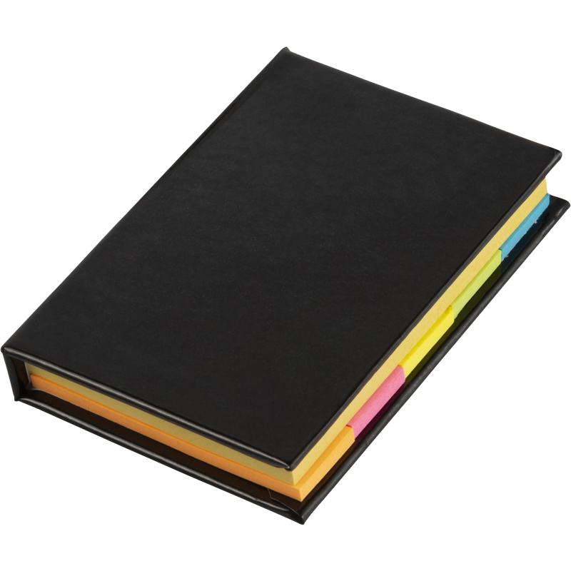 Notebook with sticky notes 8532_001 (Black)