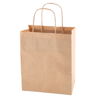 Paper bag (180 x 220 x 80mm) X201610_011 (Brown)