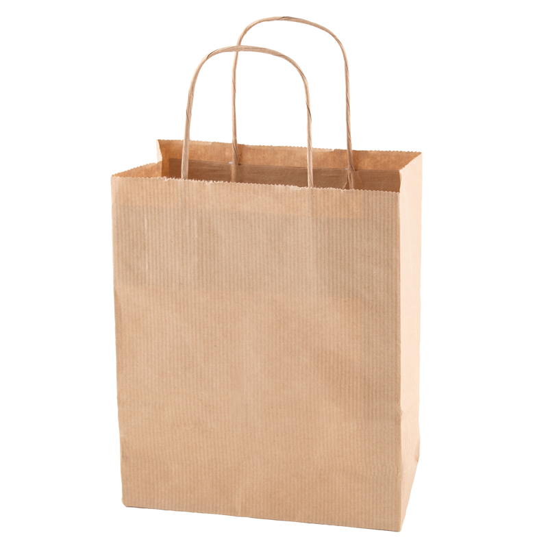 Paper bag (180 x 220 x 80mm) X201610_011 (Brown)