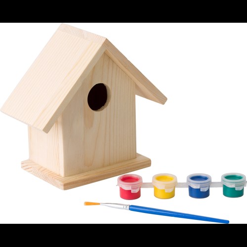Birdhouse with painting set
