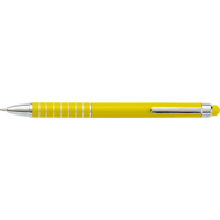 Aluminium ballpen with stylus 0647_006 (Yellow)