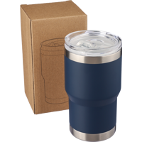 Recycled stainless steel double walled travel mug (350ml) 1267375_005 (Blue)