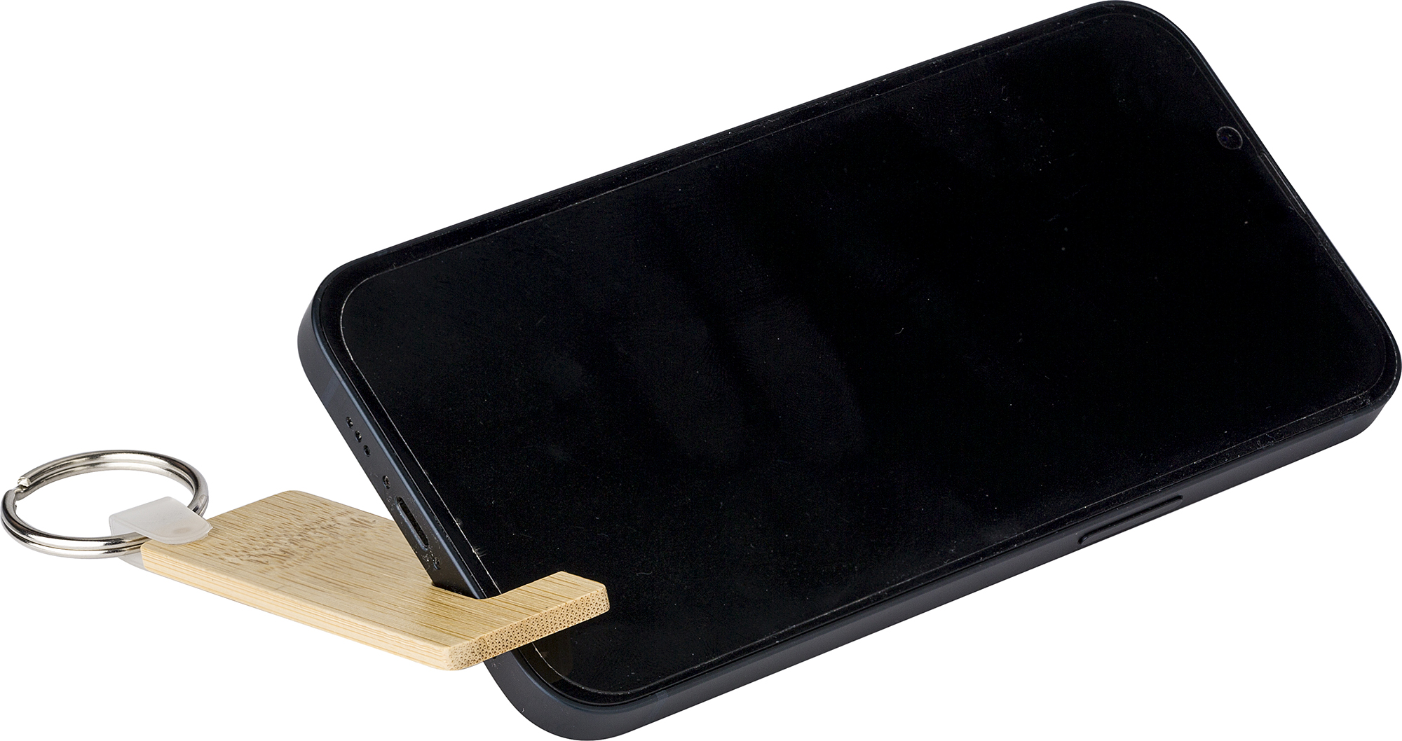 Picture of Bamboo phone holder keyring