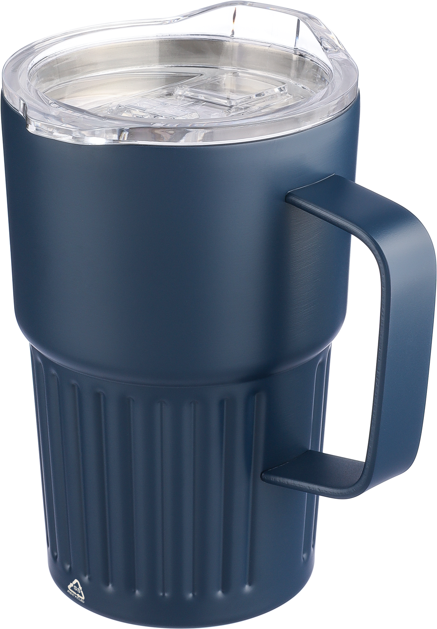 Picture of Recycled stainless steel double walled travel mug (450ml)