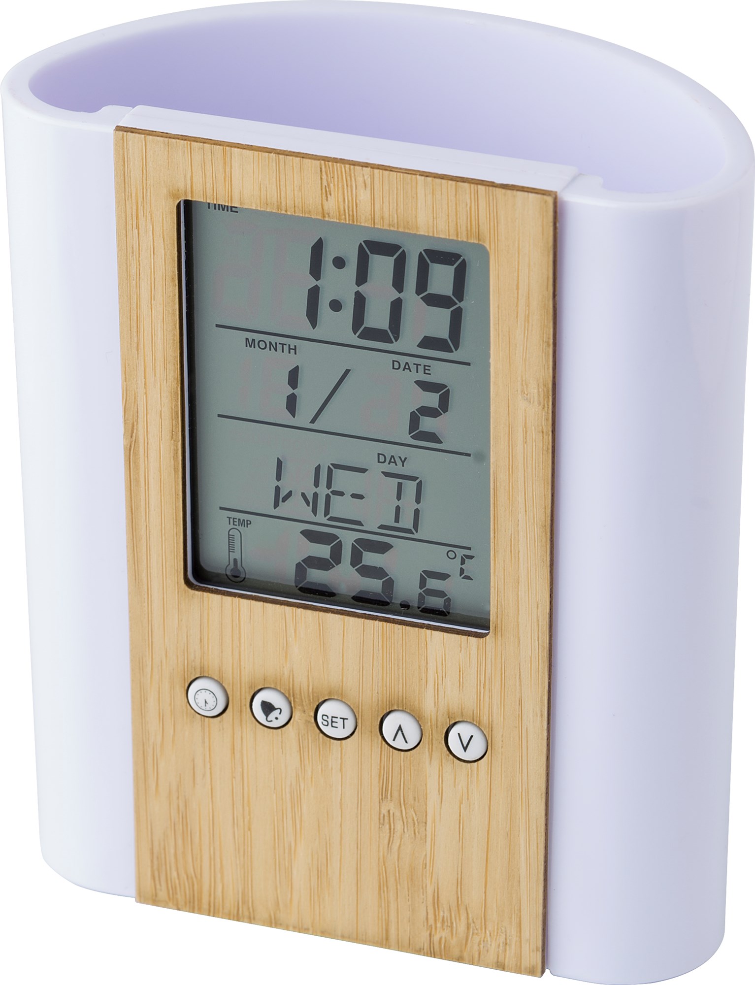 Picture of Bamboo clock and  pen holder