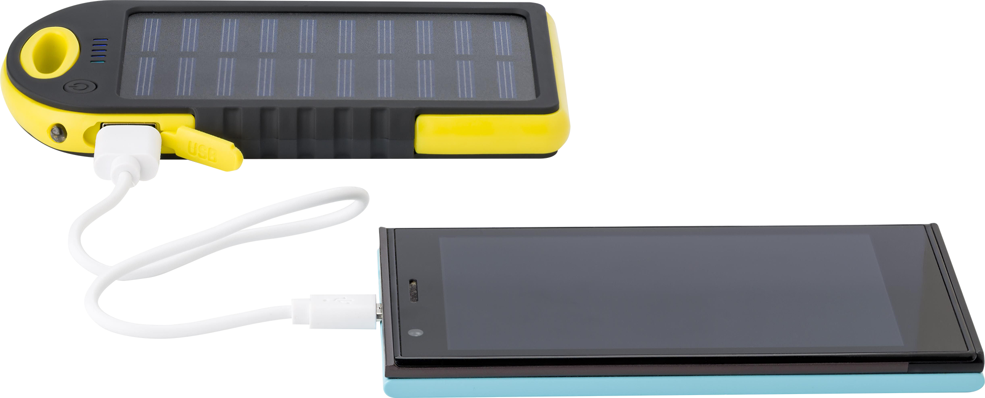 Picture of Rubberized solar power bank (4000 mAh)