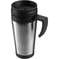 Steel travel mug (420ml) 4603_032 (Silver)