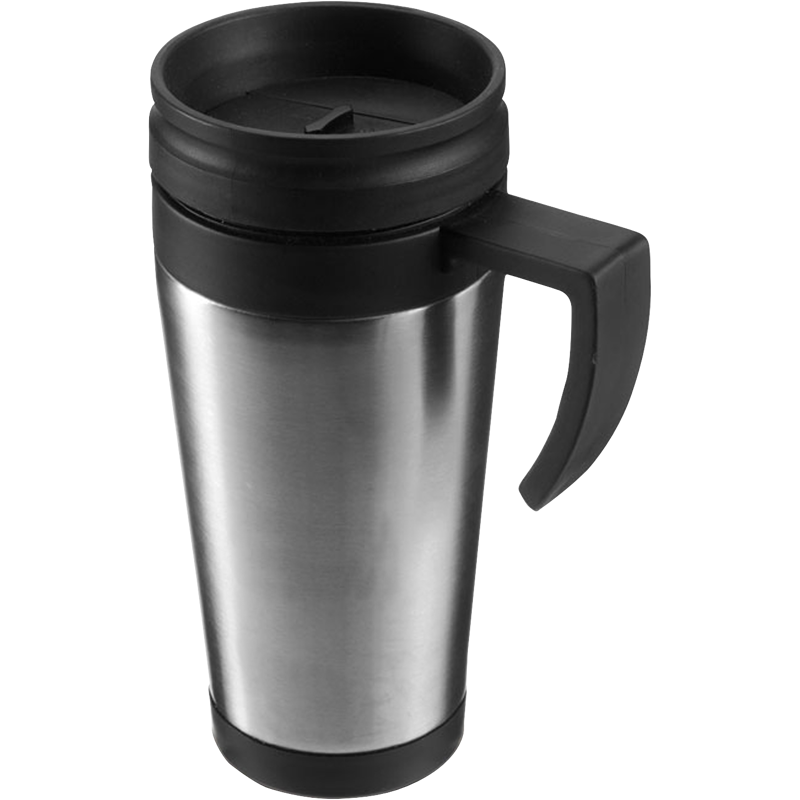 Steel travel mug (420ml) 4603_032 (Silver)