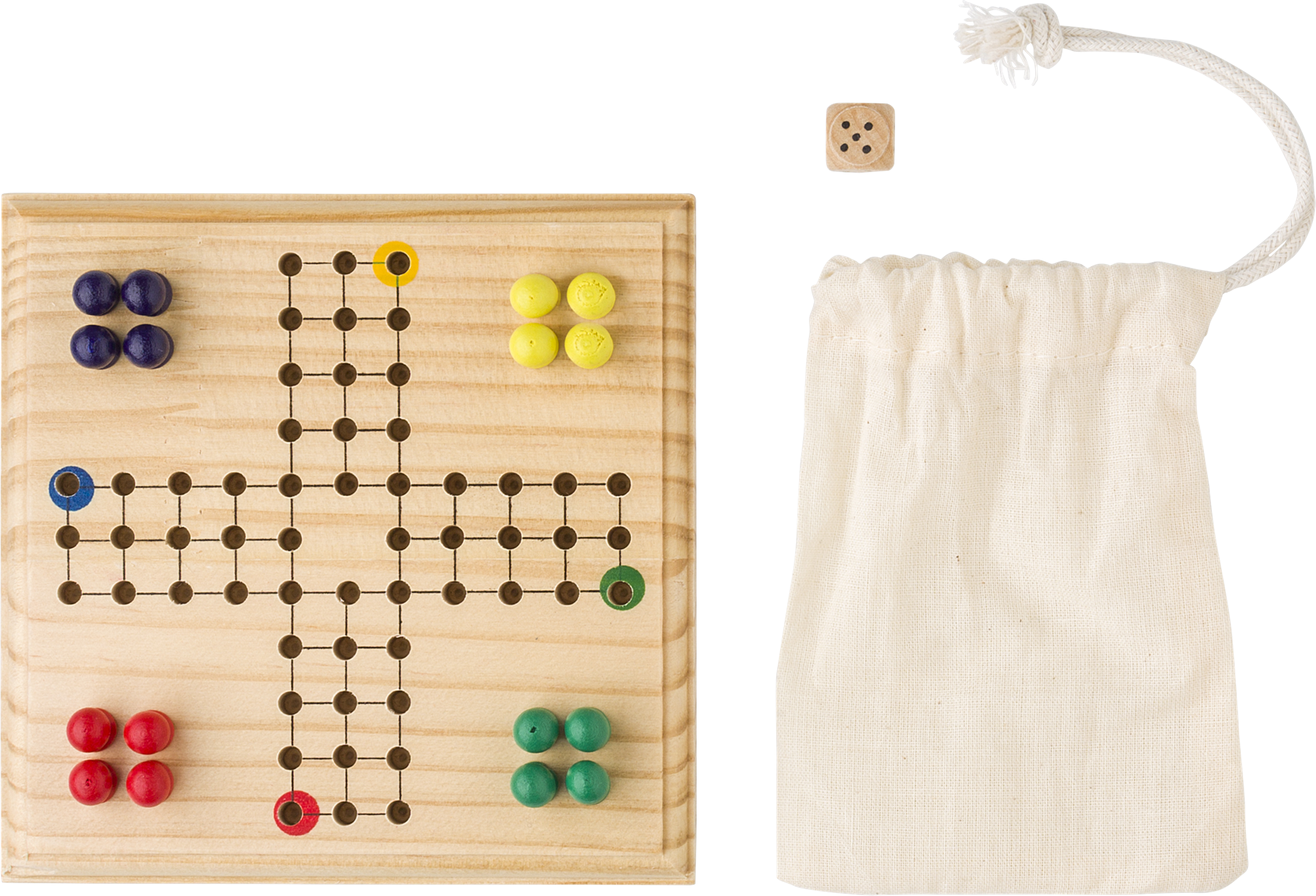 Picture of Wooden ludo game
