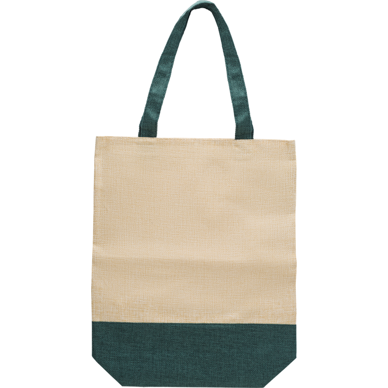 Imitation linen shopping bag 709197_004 (Green)