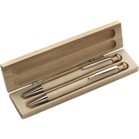 Wooden pen and pencil set 5741_011 (Brown)