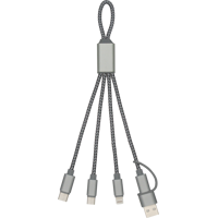 BrandCharger RPET charging cable 1163690_411 (Gunmetal grey)