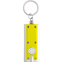 Plastic LED torch keyring 1992_006 (Yellow)