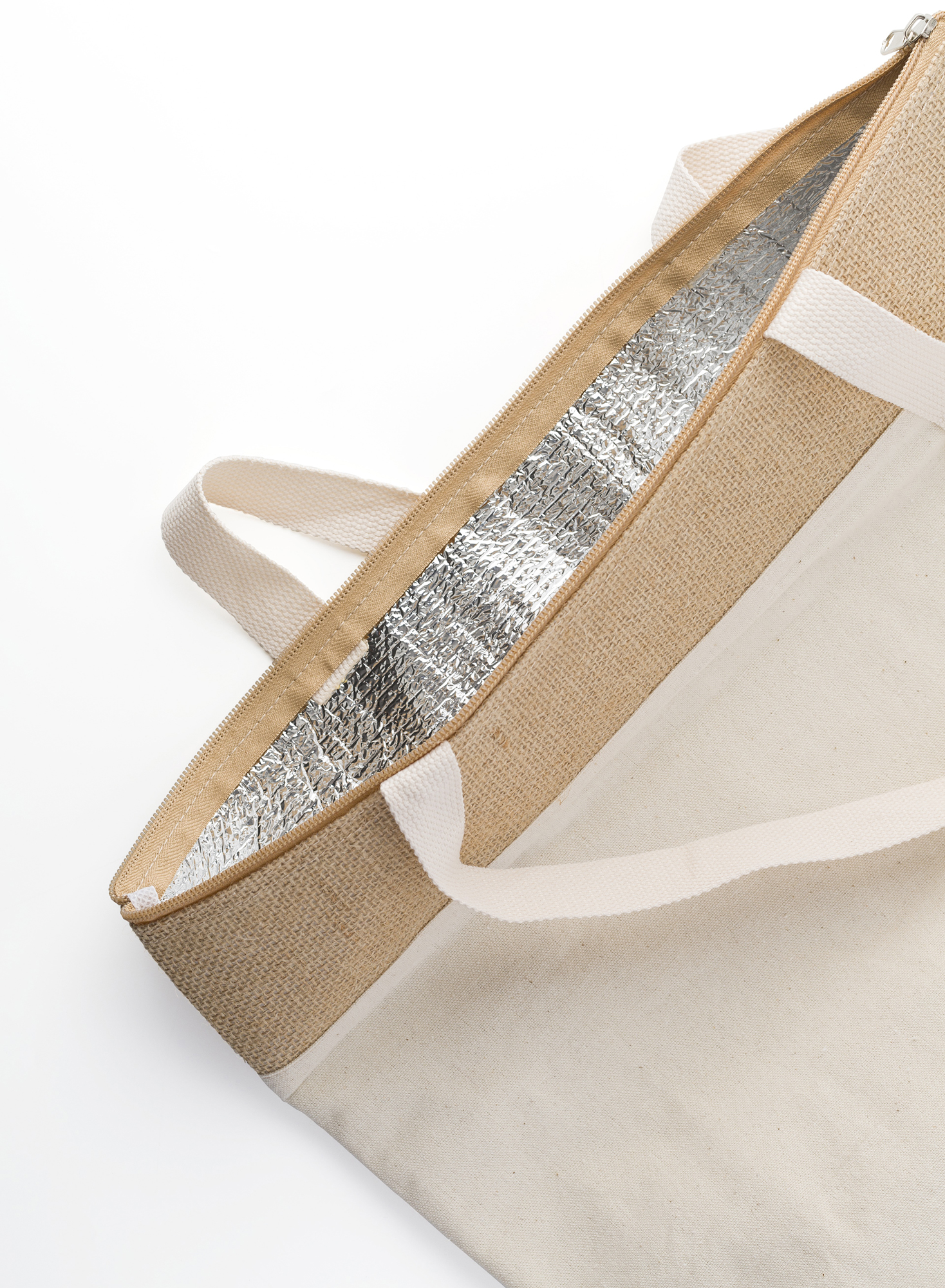 Picture of Jute shopper cool bag. (220gsm/6.49oz)