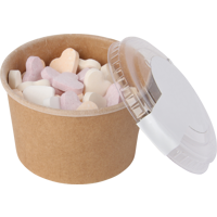 Kraft cardboard tub with fruit heart sweets (90ml) CX0422_011 (Brown)