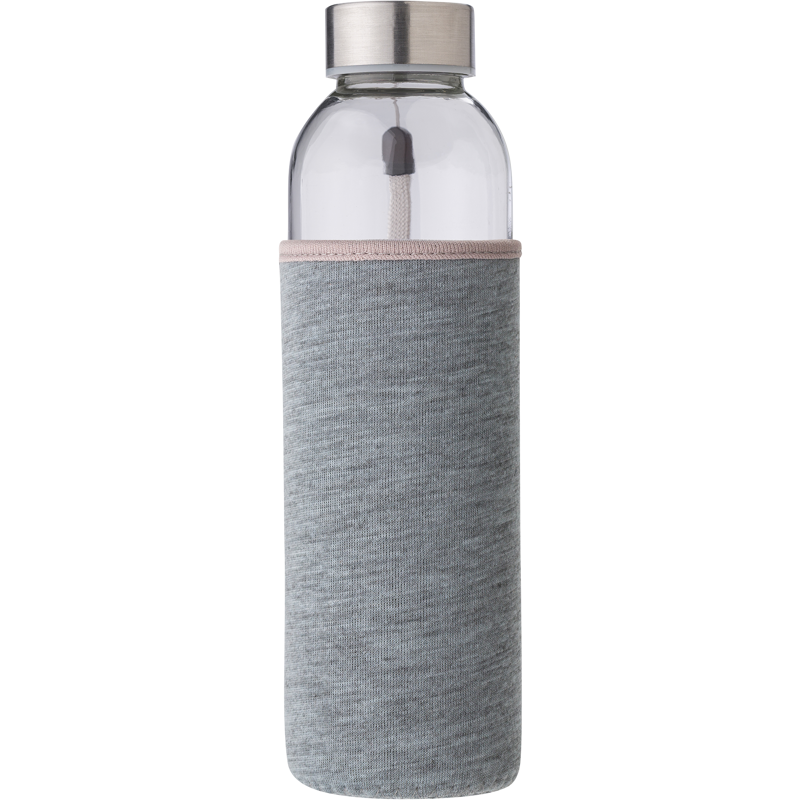 Glass bottle with sleeve (500ml)  9301_003 (Grey)