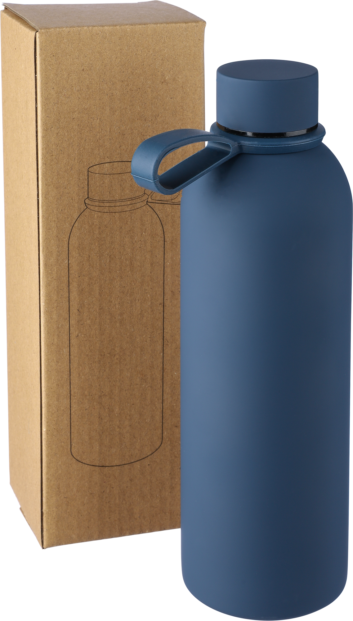 Picture of Recycled stainless steel double walled bottle (500ml)