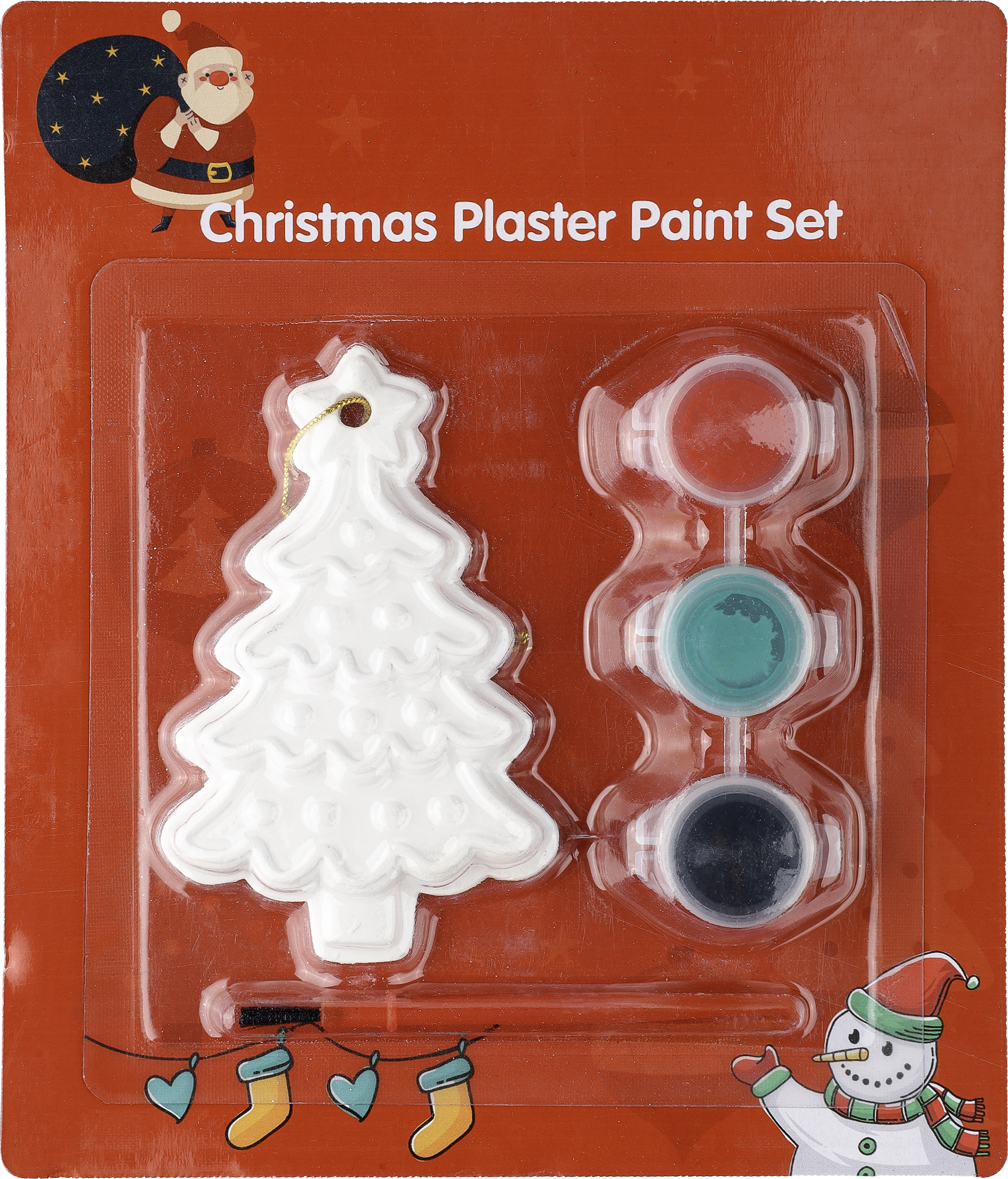 Picture of Christmas tree painting set