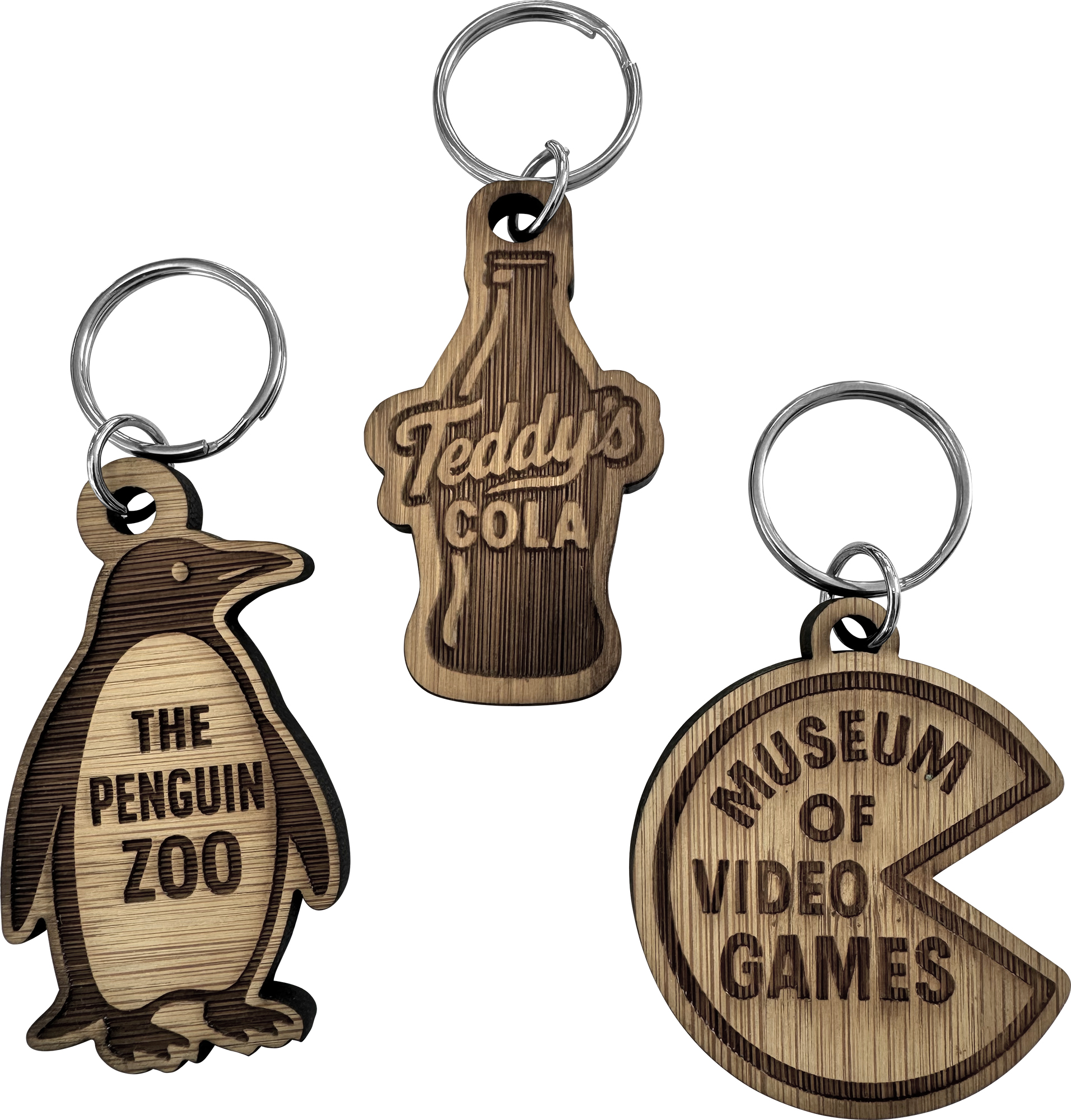 Picture of Bamboo keyring (Bespoke shape)