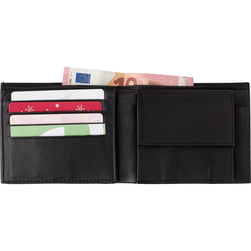 Leather RFID credit card wallet 8064_001 (Black)