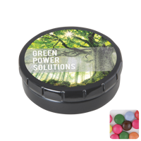 Round click tin with choco's CX0133_001 (Black)