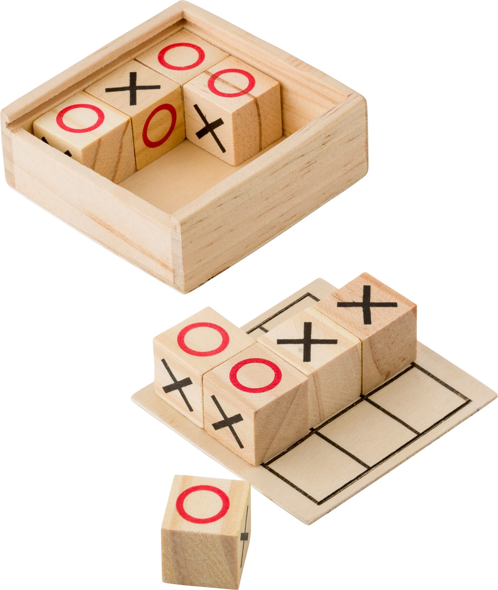 Picture of Wooden Tic Tac Toe game