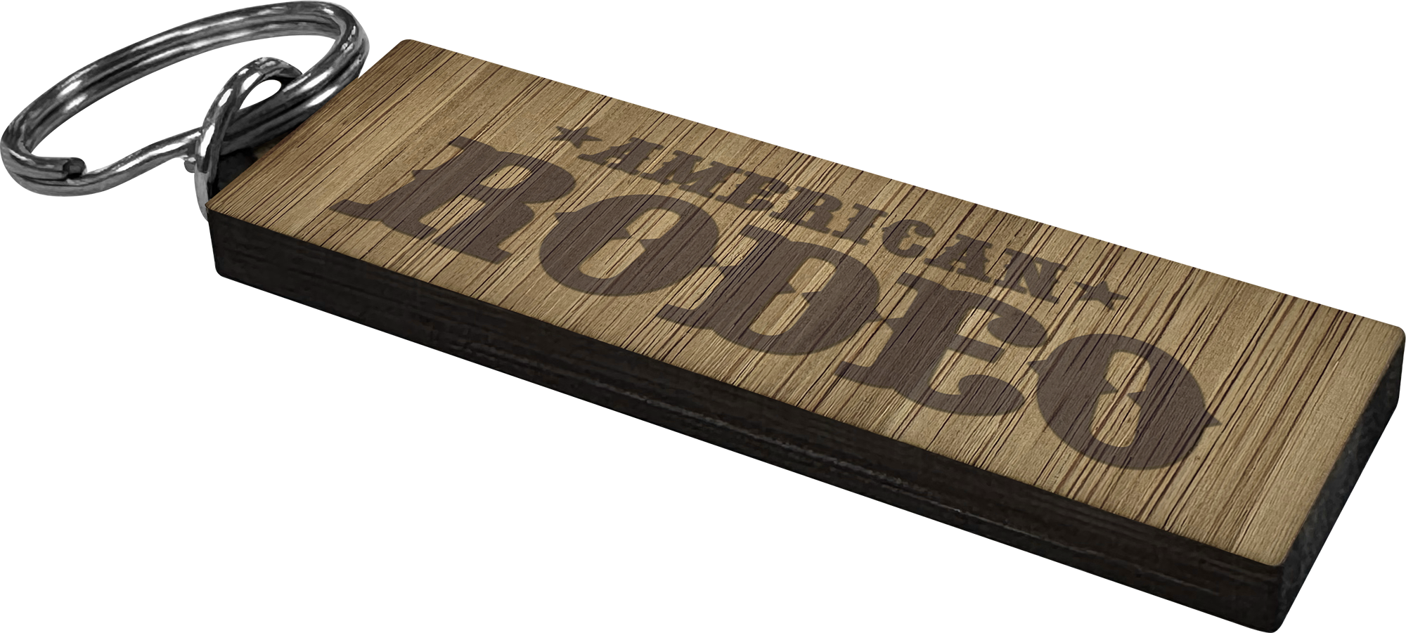 Picture of Bamboo keyring (Rectangle - Long)