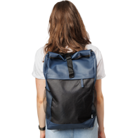 RPET polyester roll-top backpack. 1267404_005 (Blue)