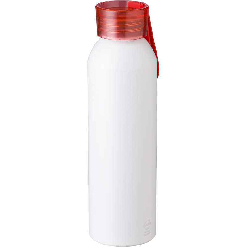 Recycled aluminium single walled bottle (650ml) 1014891_008 (Red)