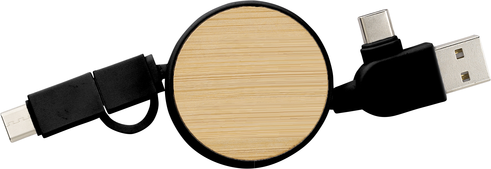 Picture of Bamboo extendable charging cable