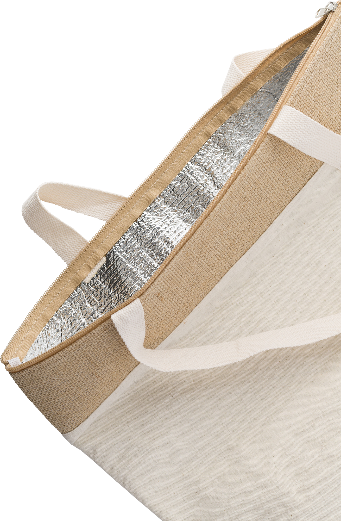 Picture of Jute shopper cool bag. (220gsm/6.49oz)