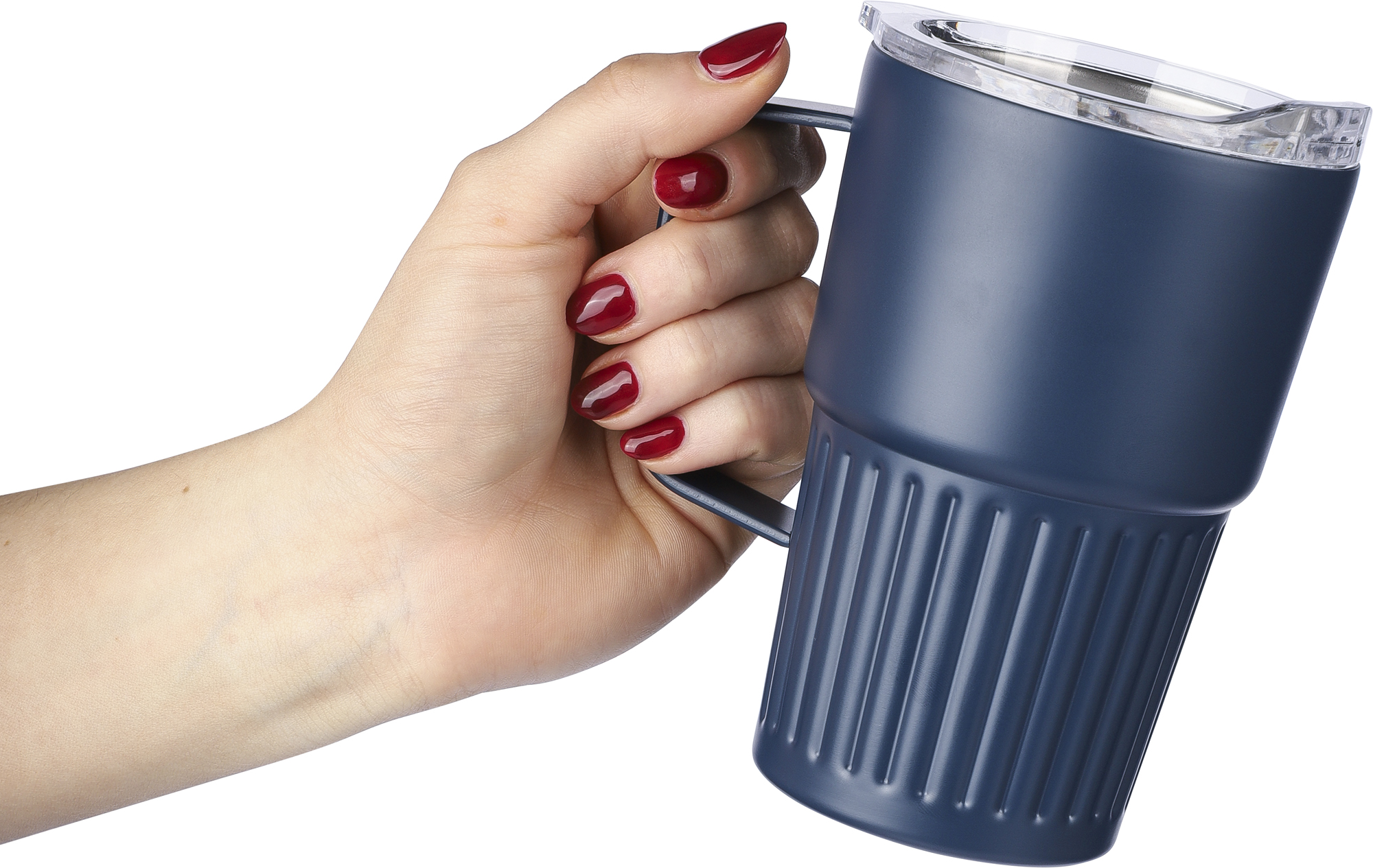 Picture of Recycled stainless steel double walled travel mug (450ml)