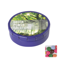 Round click tin with choco's CX0133_005 (Blue)