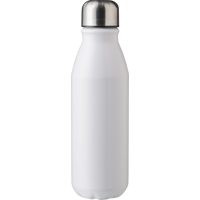 Recycled aluminium single walled bottle (550ml) 1014888_002 (White)