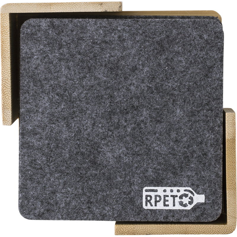 RPET coaster set 1014853_003 (Grey)