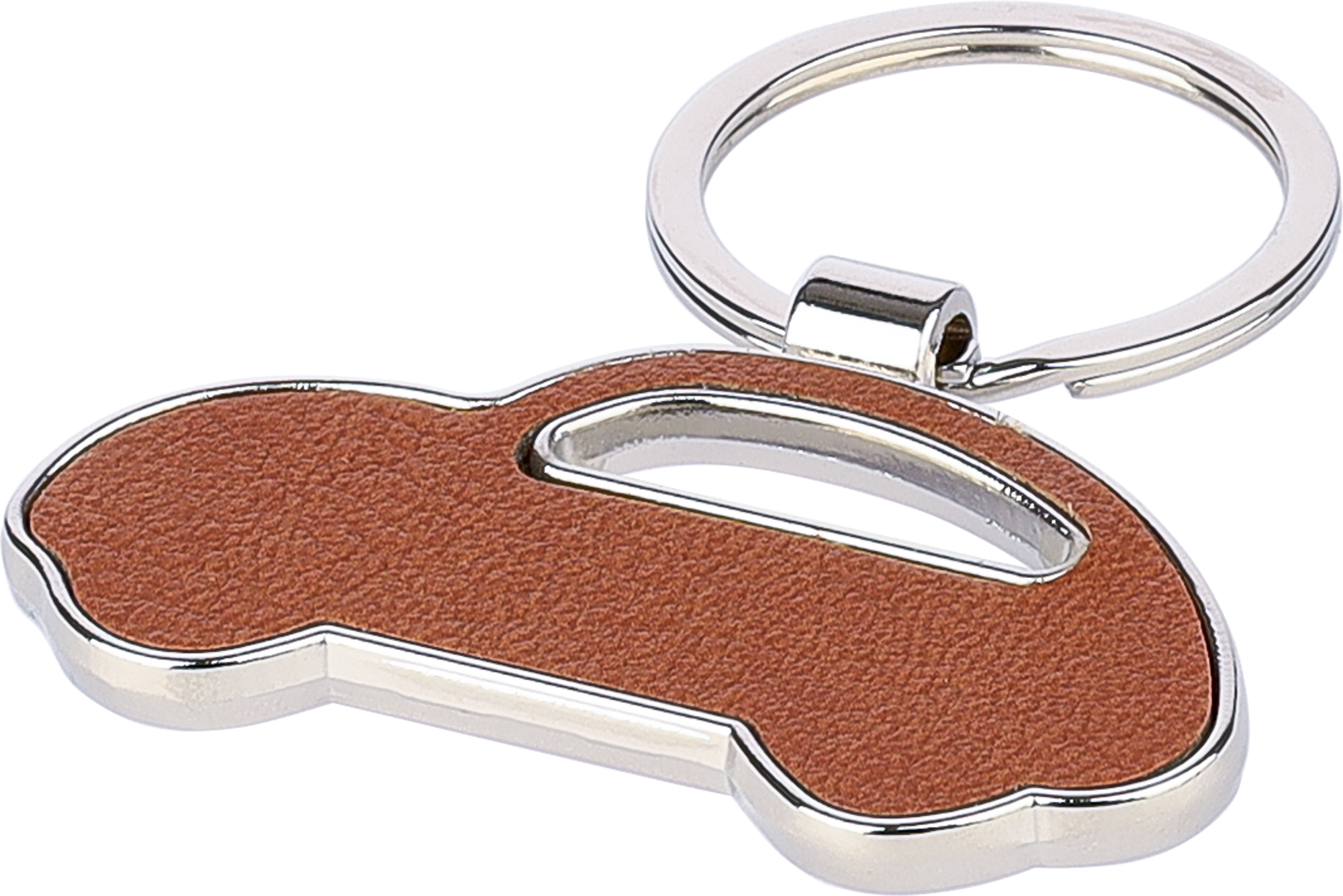 Picture of Recycled leather car keyring