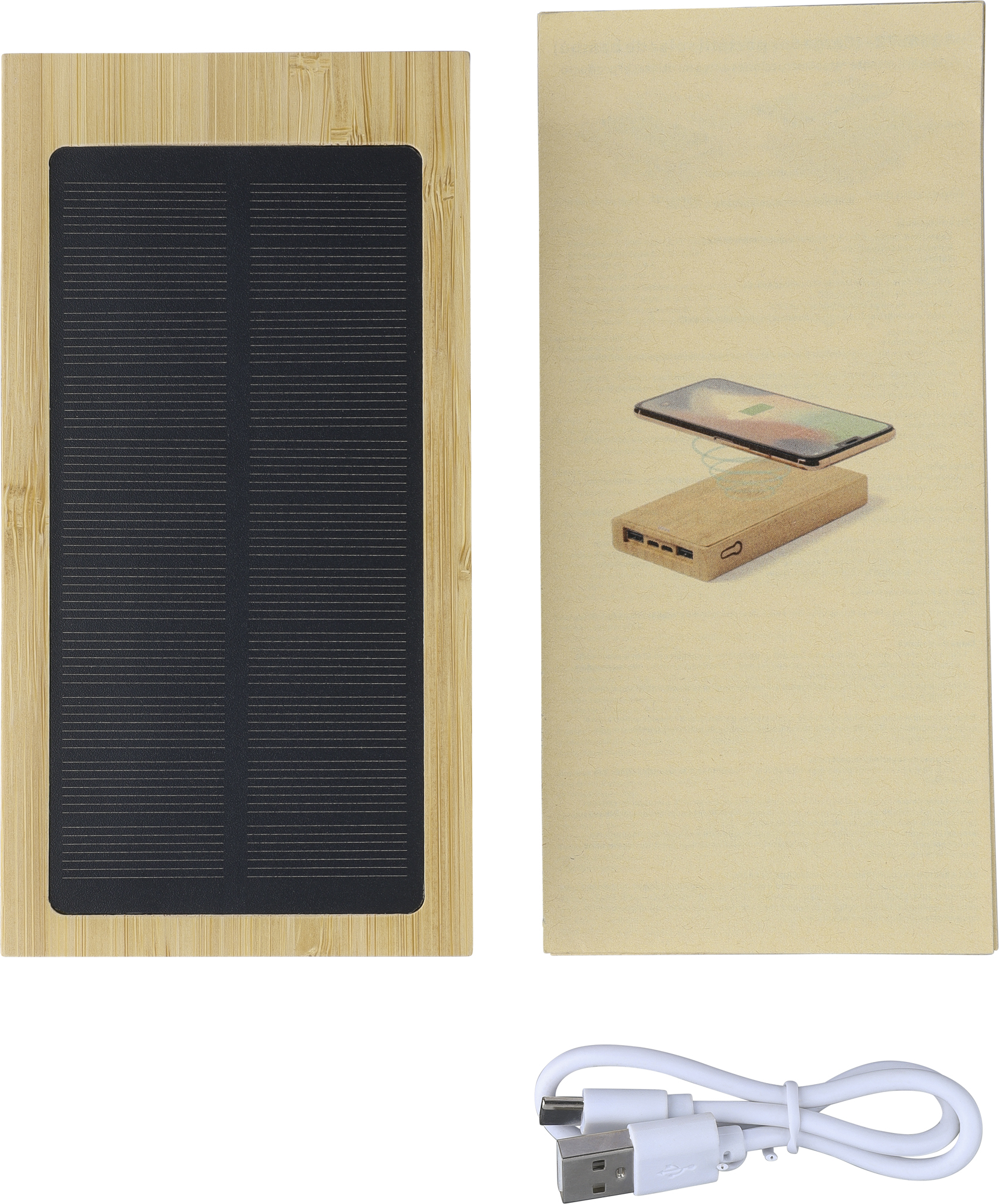 Picture of Bamboo solar power bank (10000 mAh)