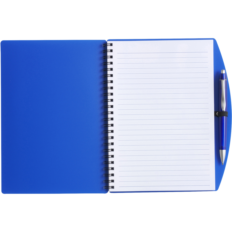 Notebook with ballpen (approx. A5) 5140_005 (Blue)