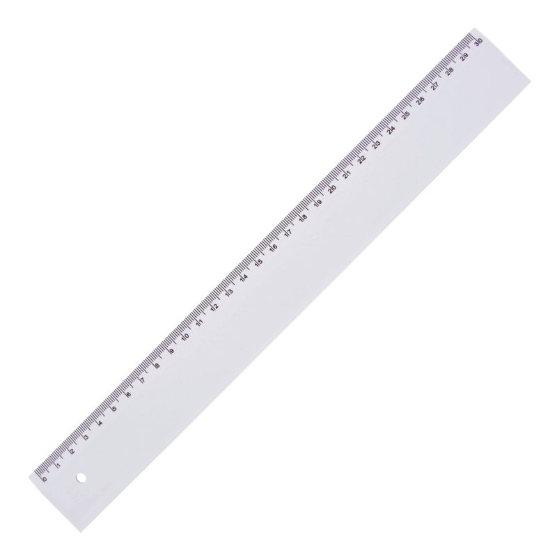 Plastic ruler (30cm) X817565_002 (White)