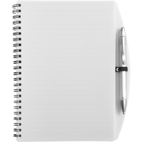 Notebook with ballpen (approx. A5) 5140_002 (White)