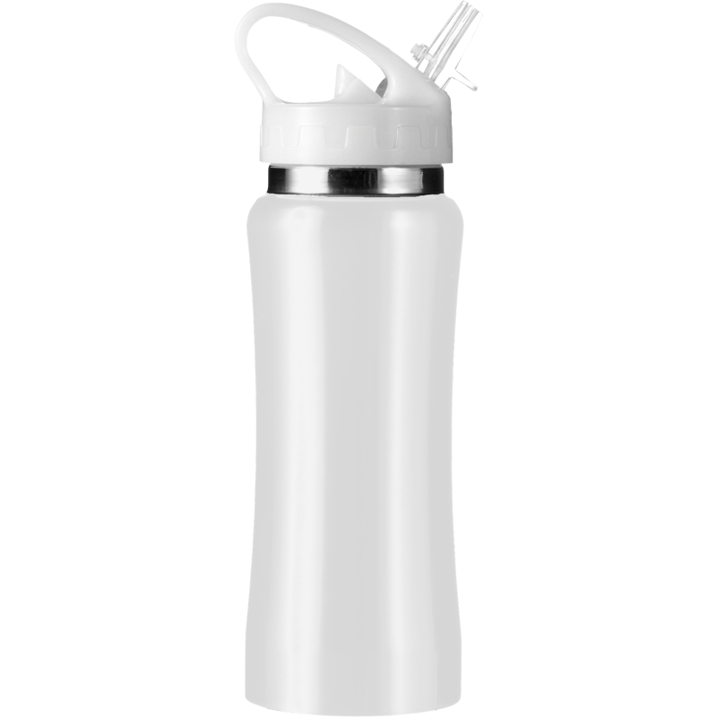 Stainless steel single walled drinking bottle (600ml) 5233_002 (White)